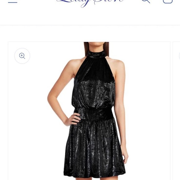 NWT Ramy Brook velvet Lori dress - Picture 8 of 9